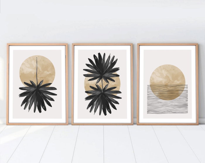 Wallity Huhu210 - Set de 3 Pinturas Decorativas en MDF de 35 x 50 cm Wallity Huhu210 - Set de 3 Pinturas Decorativas en MDF de 35 x 50 cm